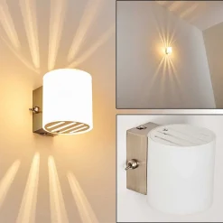 Applique Bamako Nickel Mat, 1 Lumiere