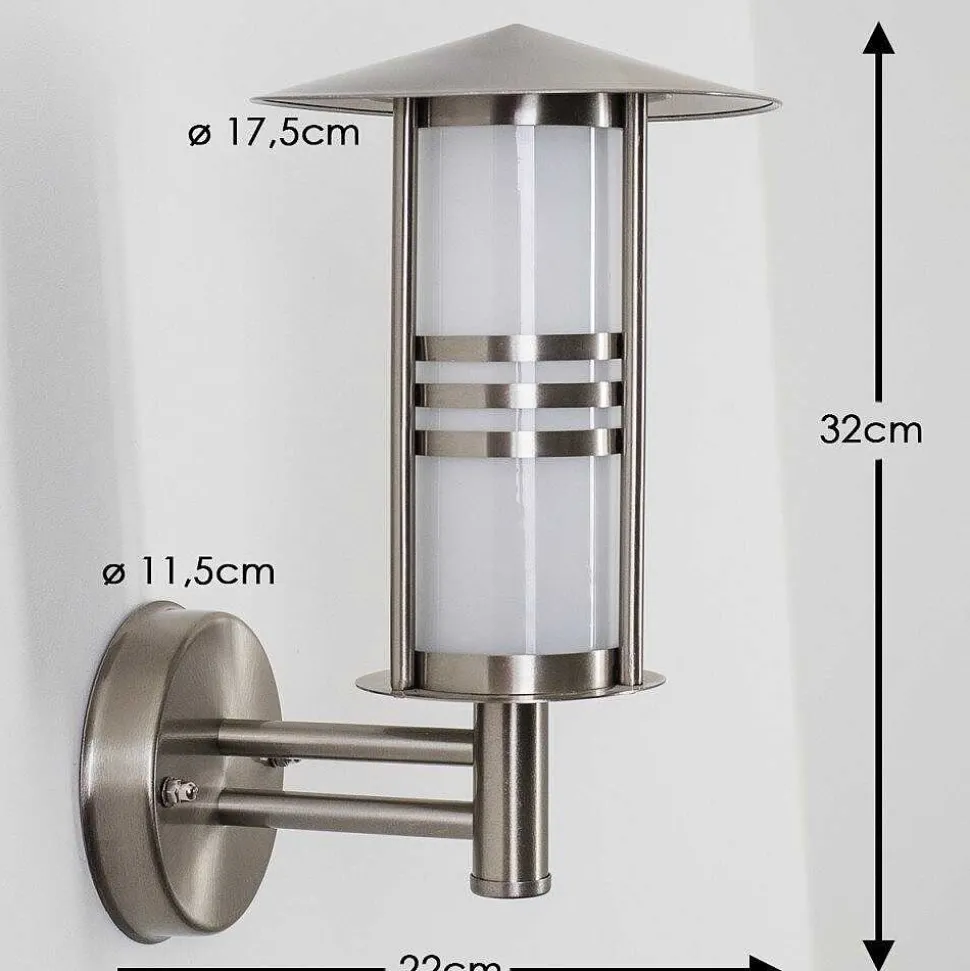 Applique Exterieure Forli Acier Inoxydable, 1 Lumiere