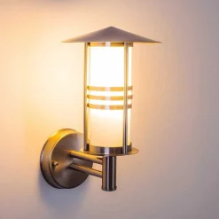 Applique Exterieure Forli Acier Inoxydable, 1 Lumiere