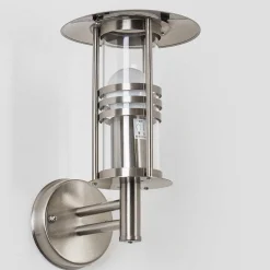 Applique Exterieure Forli Acier Inoxydable, Transparent, 1 Lumiere