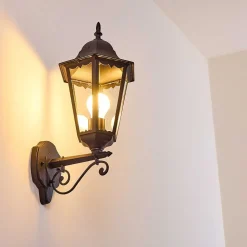 Applique Exterieure Hongkong Noir, 1 Lumiere