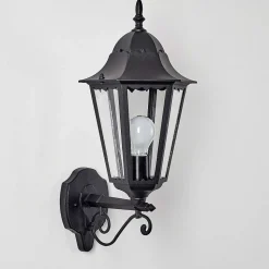 Applique Exterieure Hongkong Noir, 1 Lumiere