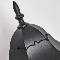 Applique Exterieure Hongkong Noir, 1 Lumiere