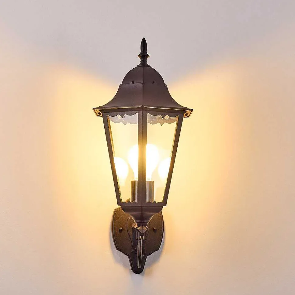 Applique Exterieure Hongkong Noir, 1 Lumiere