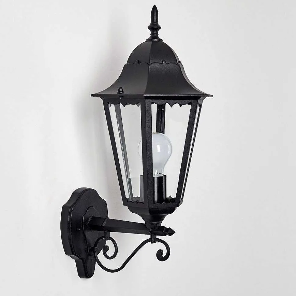 Applique Exterieure Hongkong Noir, 1 Lumiere