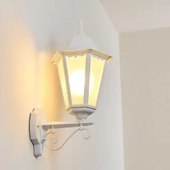 Applique Exterieure Hongkong Blanc, 1 Lumiere