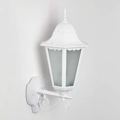 Applique Exterieure Hongkong Blanc, 1 Lumiere