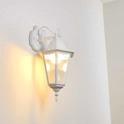 Applique Exterieure Hongkong Blanc, 1 Lumiere