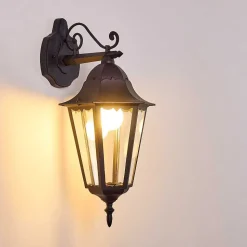 Applique Exterieure Hongkong Noir, 1 Lumiere