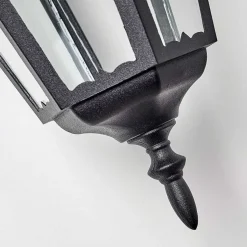 Applique Exterieure Hongkong Noir, 1 Lumiere