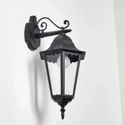 Applique Exterieure Hongkong Noir, 1 Lumiere