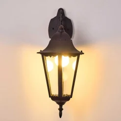 Applique Exterieure Hongkong Noir, 1 Lumiere