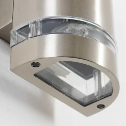 Applique Exterieure Maturin Acier Inoxydable, 2 Lumieres