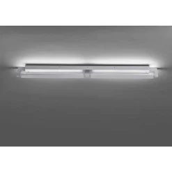 Applique Murale / Plafonnier Paul Neuhaus Q-Matteo Led Aluminium, 2 Lumieres, Telecommandes