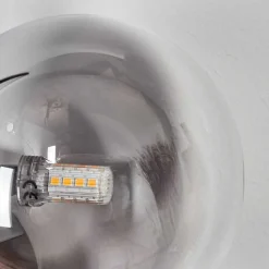 Applique Murale - Verre 10 Cm, 12 Cm Chehalis Noir, 2 Lumieres