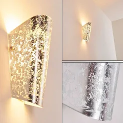 Applique Murale Acerra Argente, 1 Lumiere