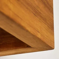 Applique Murale Adak Led Bois Fonce, 1 Lumiere