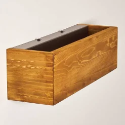 Applique Murale Adak Led Bois Fonce, 1 Lumiere