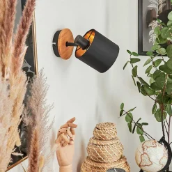 Applique Murale Alsen Ecru, Noir, 1 Lumiere