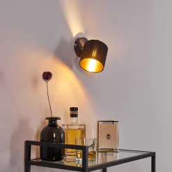 Applique Murale Alsen Noir, 1 Lumiere