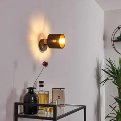 Applique Murale Alsen Noir, 1 Lumiere