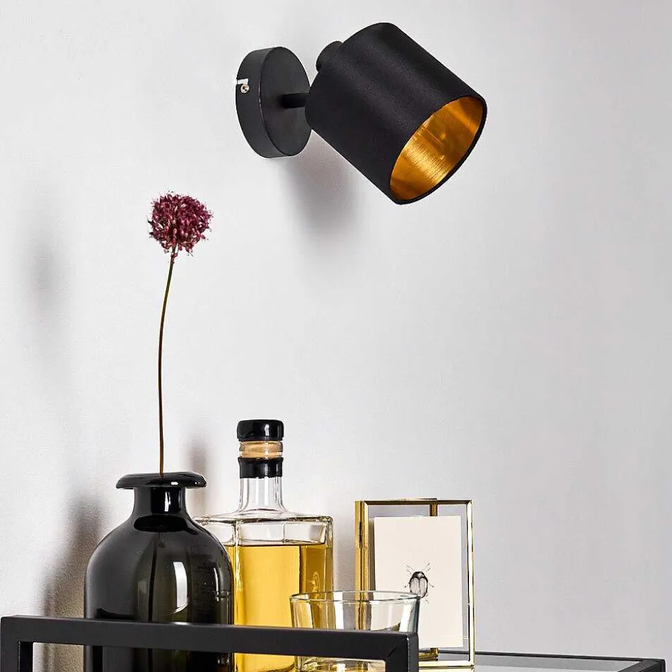 Applique Murale Alsen Noir, 1 Lumiere