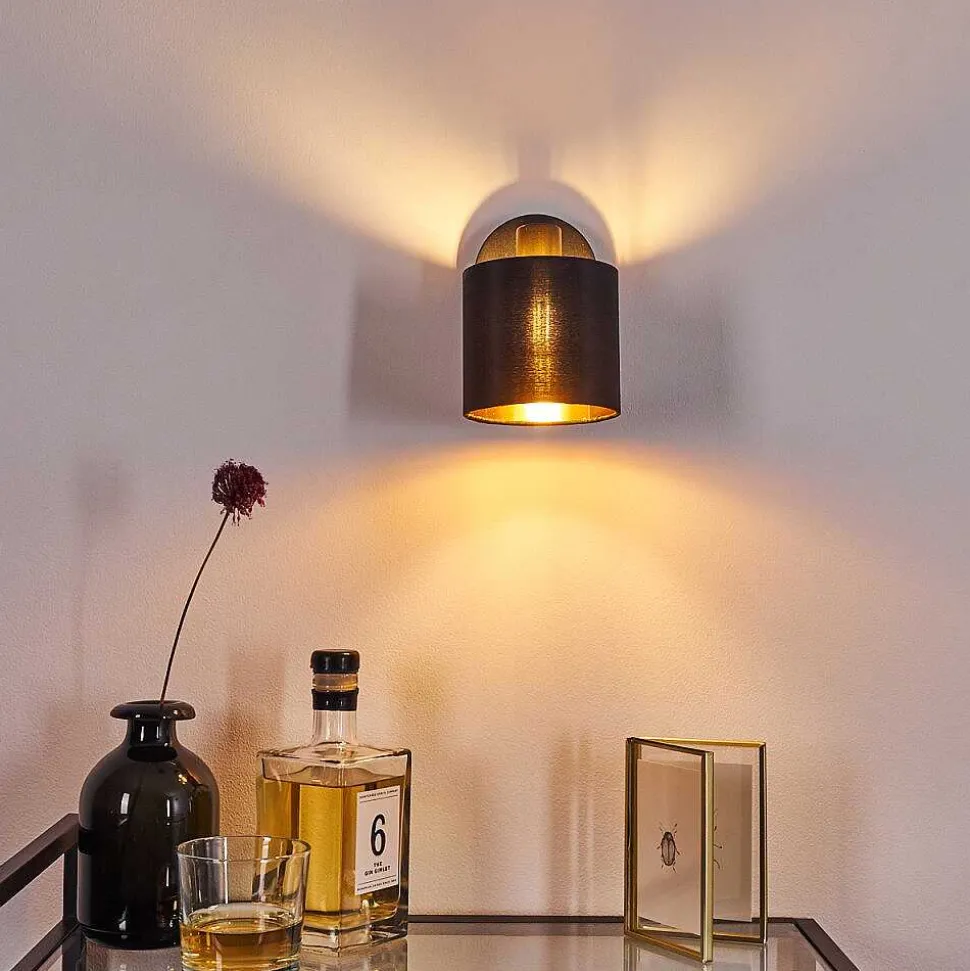 Applique Murale Alsen Noir, 1 Lumiere