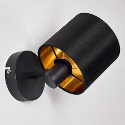 Applique Murale Alsen Noir, 1 Lumiere