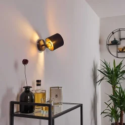 Applique Murale Alsen Noir, 1 Lumiere