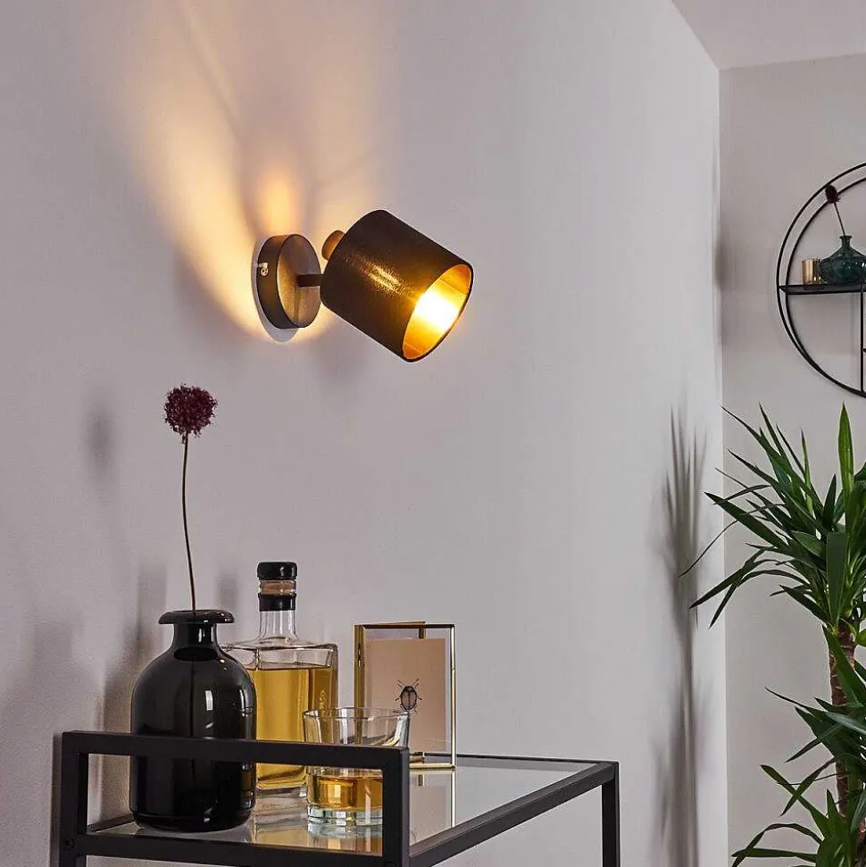 Applique Murale Alsen Noir, 1 Lumiere