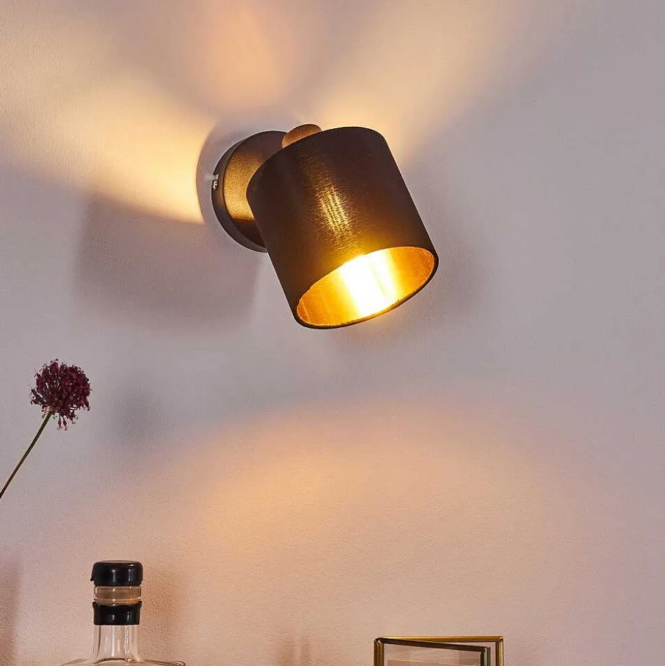 Applique Murale Alsen Noir, 1 Lumiere