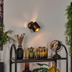 Applique Murale Alsen Noir, 1 Lumiere