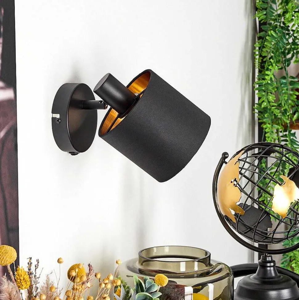 Applique Murale Alsen Noir, 1 Lumiere