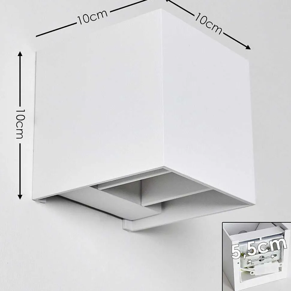 Applique Murale Badajoz Blanc, 1 Lumiere