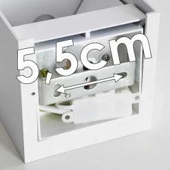 Applique Murale Badajoz Blanc, 1 Lumiere