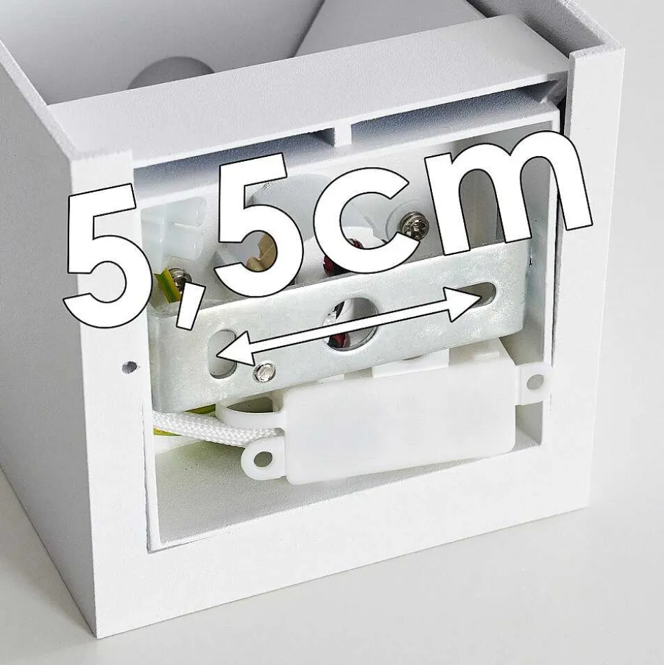 Applique Murale Badajoz Blanc, 1 Lumiere