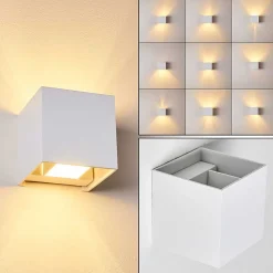 Applique Murale Badajoz Blanc, 1 Lumiere