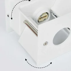 Applique Murale Badajoz Ecru, Blanc, 1 Lumiere