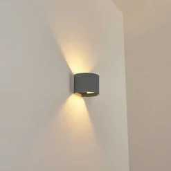 Applique Murale Badajoz Gris, 1 Lumiere