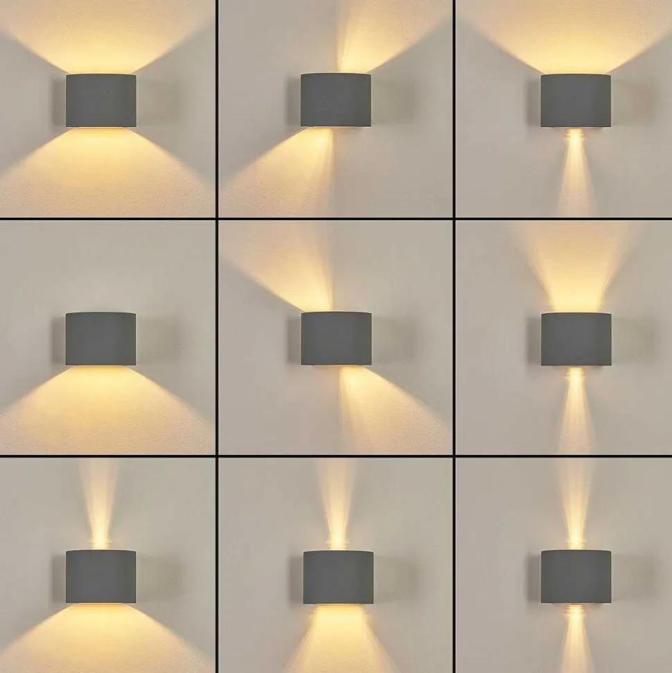 Applique Murale Badajoz Gris, 1 Lumiere