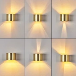 Applique Murale Badajoz Led Or, Laiton, 1 Lumiere