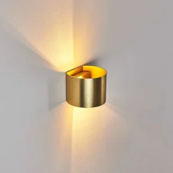 Applique Murale Badajoz Led Or, Laiton, 1 Lumiere