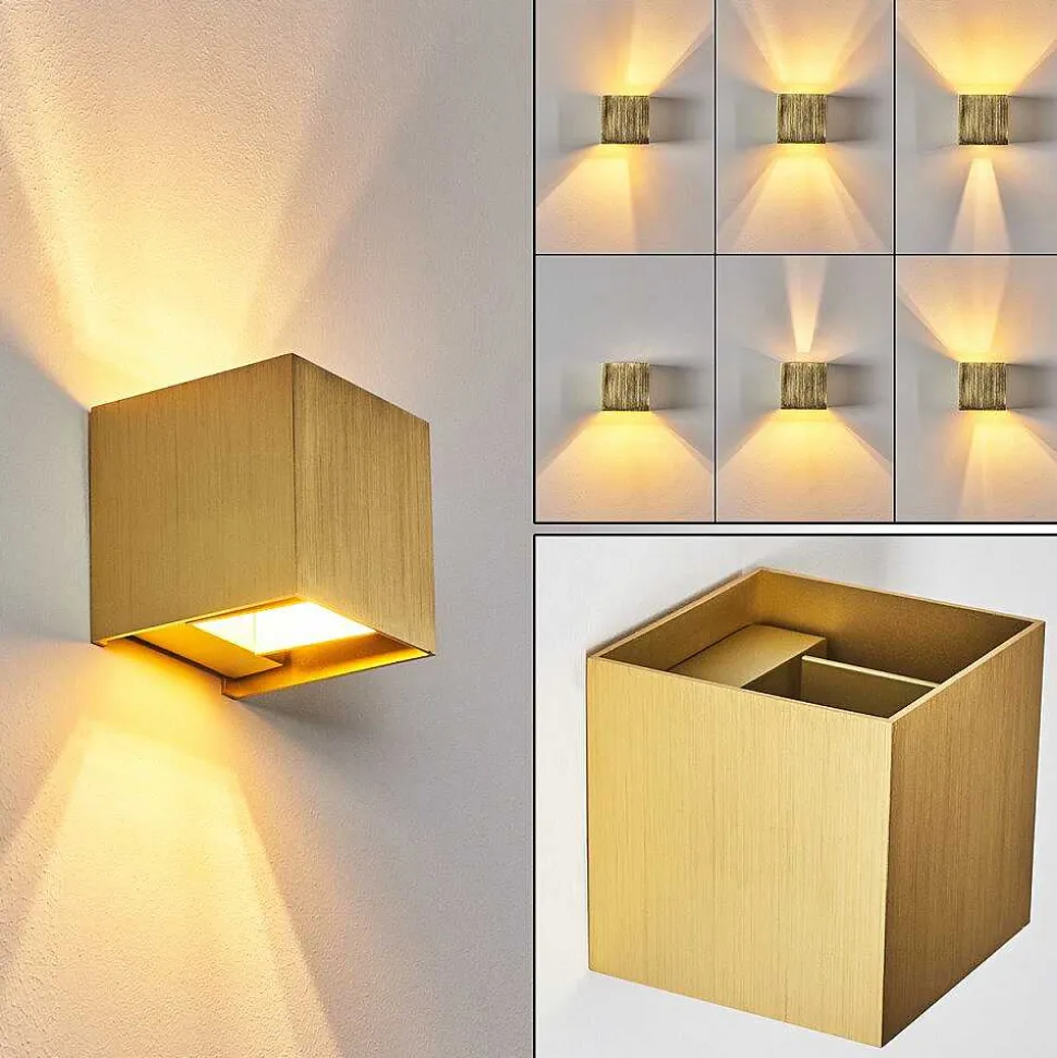 Applique Murale Badajoz Led Or, Laiton, 1 Lumiere