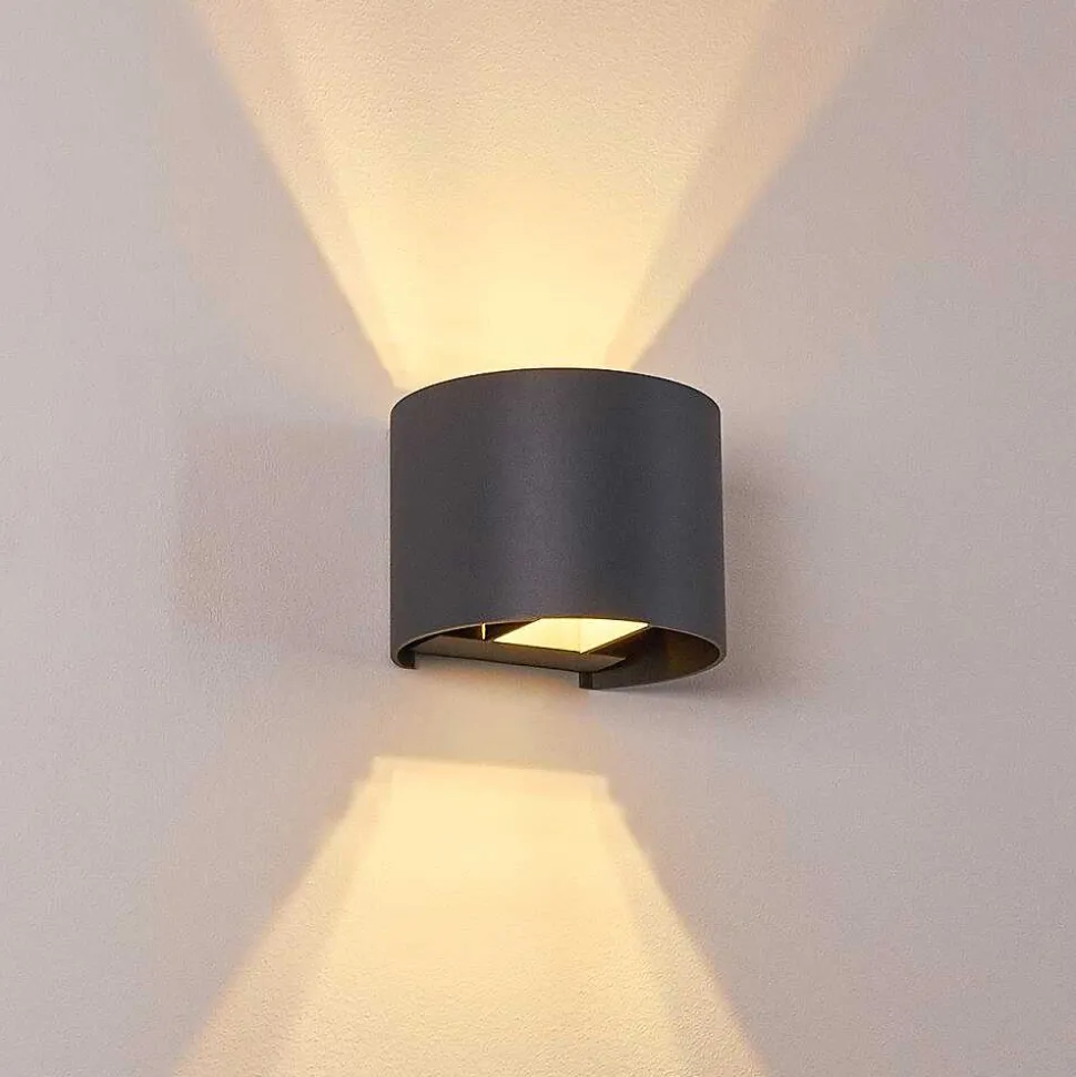 Applique Murale Badajoz Led Anthracite, 1 Lumiere