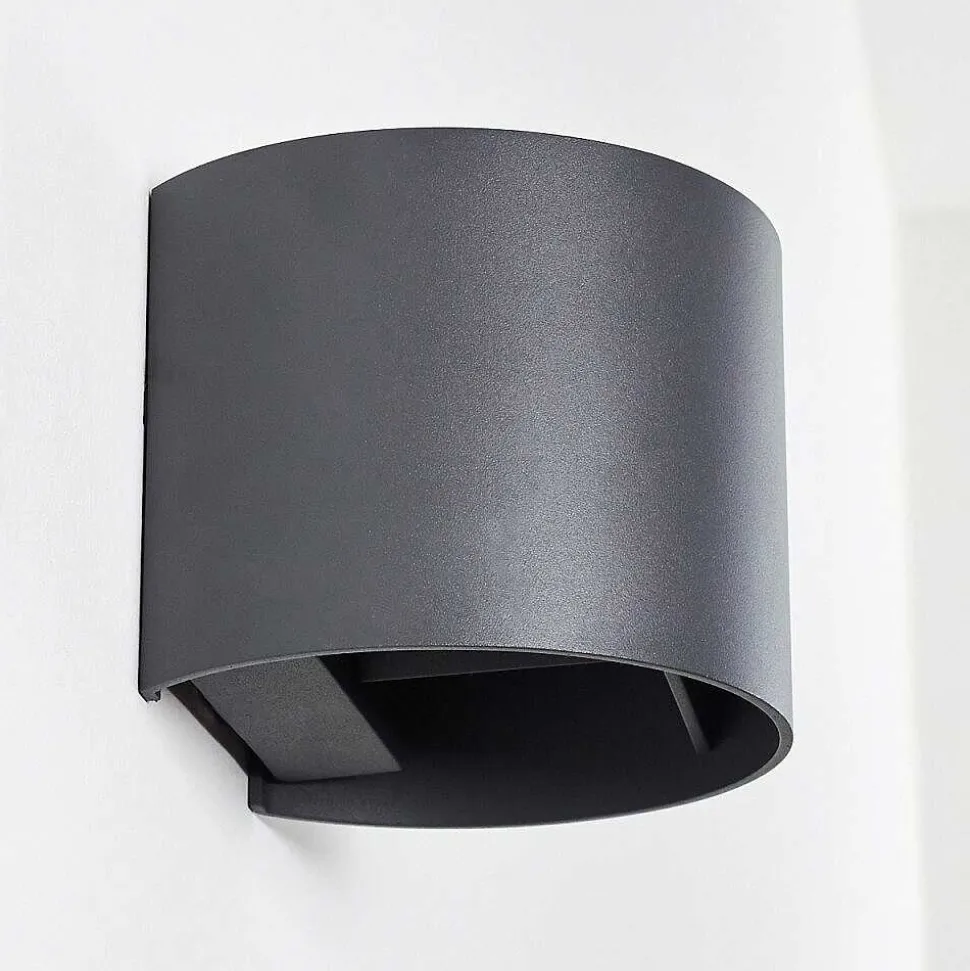 Applique Murale Badajoz Led Anthracite, 1 Lumiere