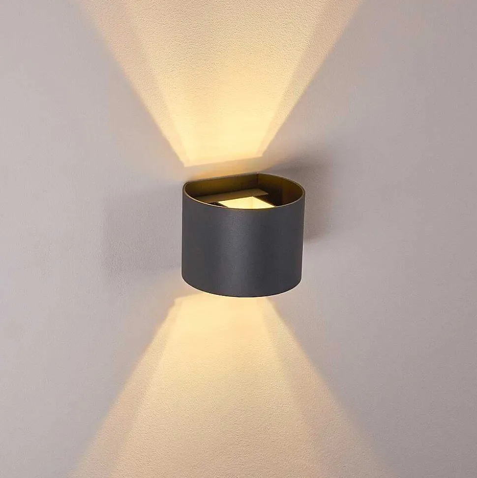 Applique Murale Badajoz Led Anthracite, 1 Lumiere