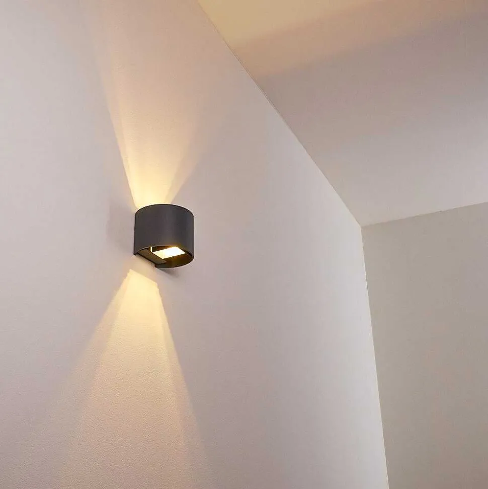 Applique Murale Badajoz Led Anthracite, 1 Lumiere