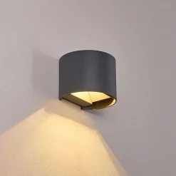 Applique Murale Badajoz Led Anthracite, 1 Lumiere