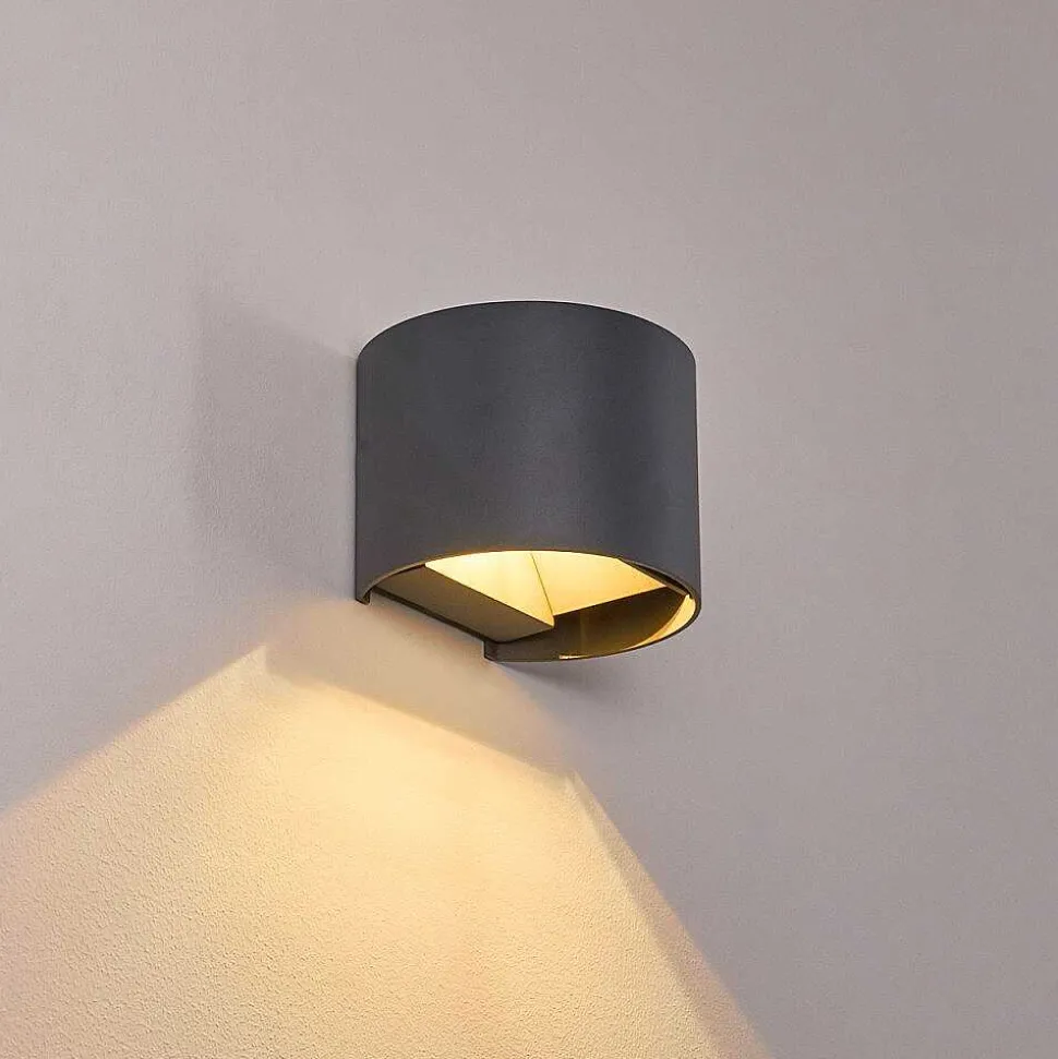 Applique Murale Badajoz Led Anthracite, 1 Lumiere