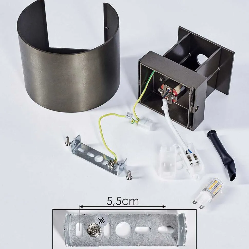 Applique Murale Badajoz Led Brun, 1 Lumiere